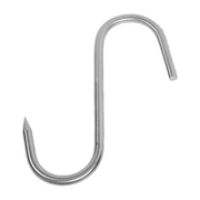 2 Point S Hooks 22cm x 10cm Pack of 10 - Commercial Butcher Heavy Duty Meat Hanging Hooks
