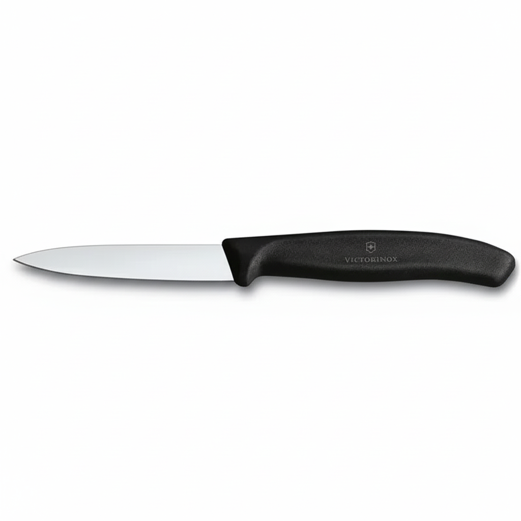 Victorinox Paring Knife Set Universal Peeler Black Side View - Professional Kitchen Knife