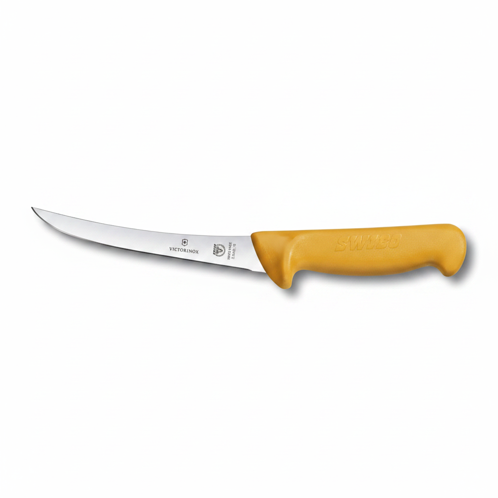 Refurbished Wenger Swibo Curved Stiff Boning Knife 13cm - Professional Butcher Boning Knife