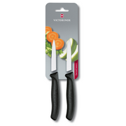 Victorinox Swiss Classic Paring Knife 8cm Straight Pointed Black - Professional Kitchen Knife