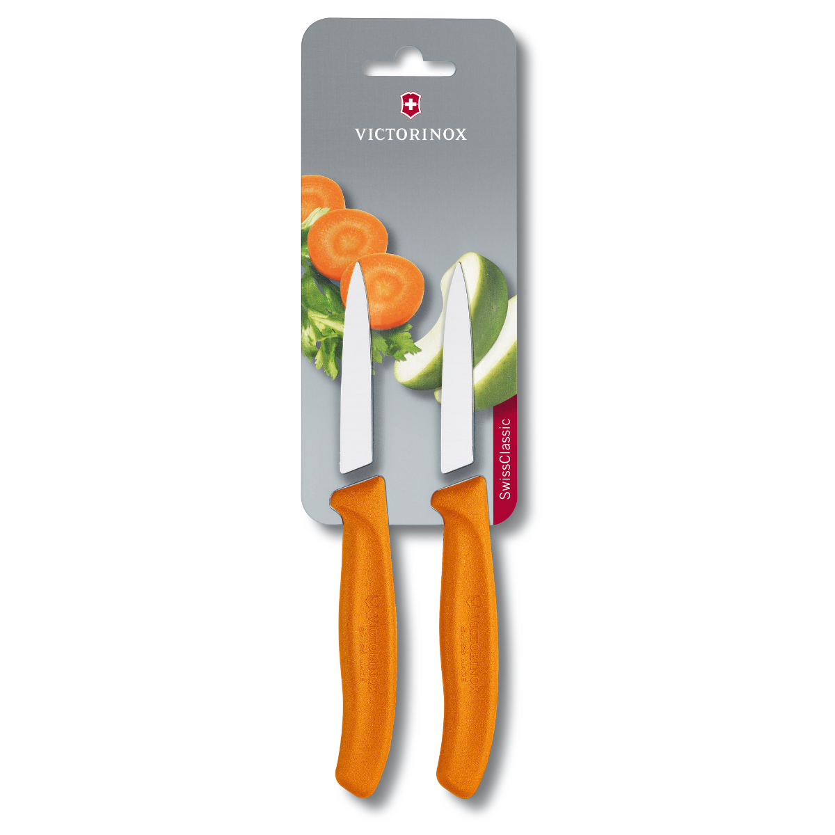 Victorinox Swiss Classic Paring Knife 8cm Straight Pointed Orange - Professional Kitchen Knife