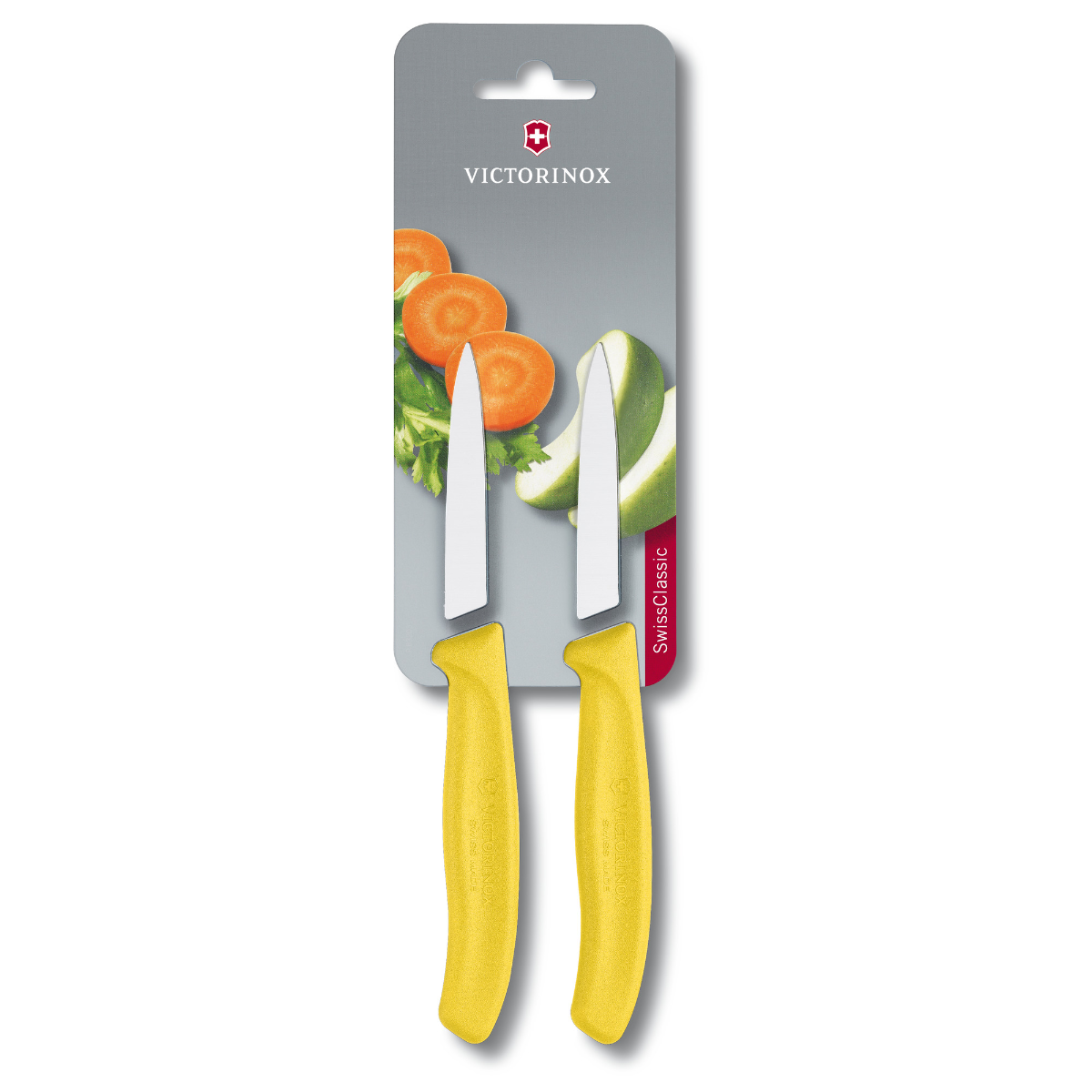Victorinox Swiss Classic Paring Knife 8cm Straight Pointed Yellow - Professional Kitchen Knife