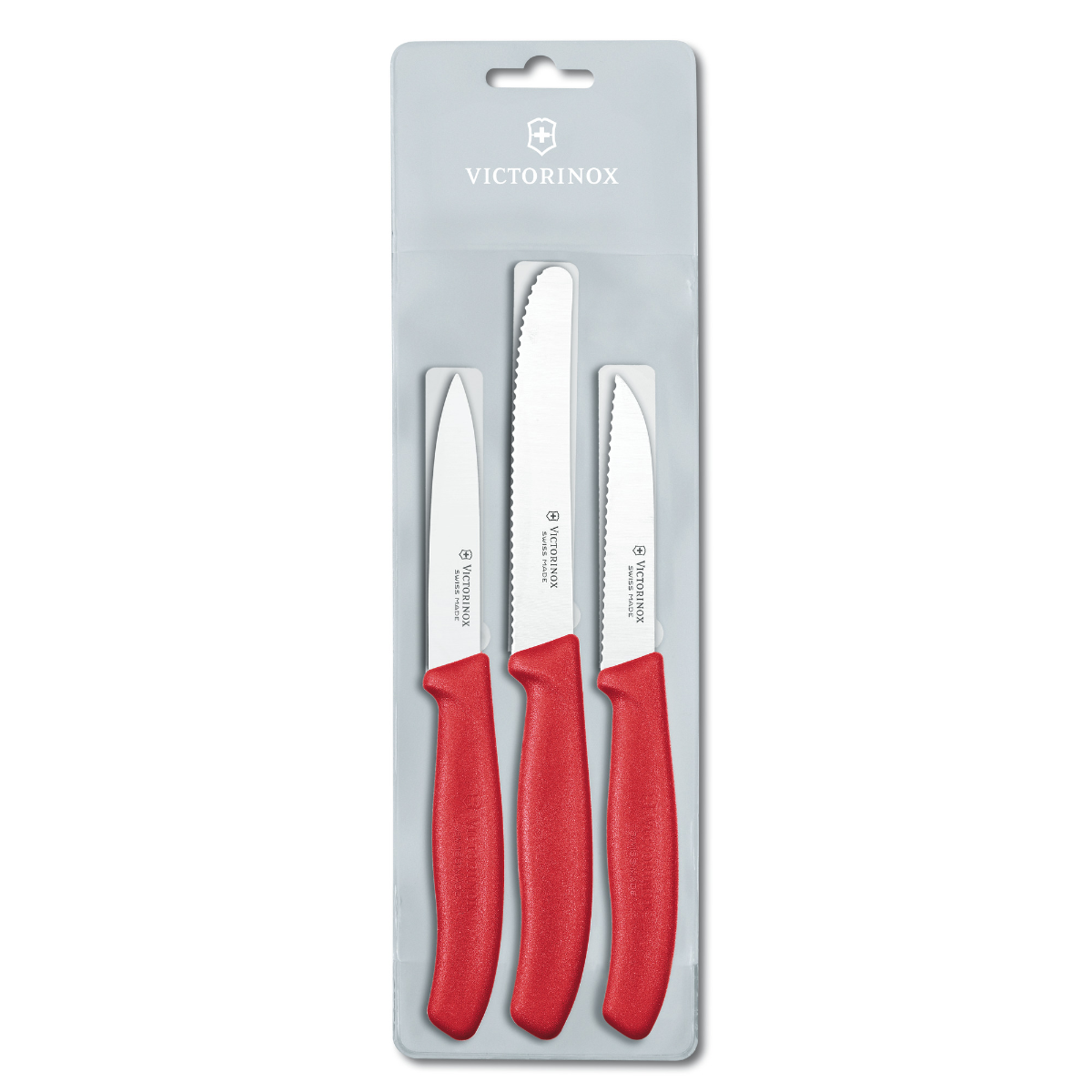 Victorinox Swiss Classic Paring Knife Set Red - Professional Kitchen Paring Knife Set