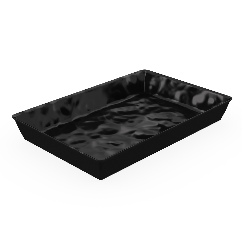 Mino Black Melamine Deep Crock 420x280x60mm - Large Butcher Shop Display Crock