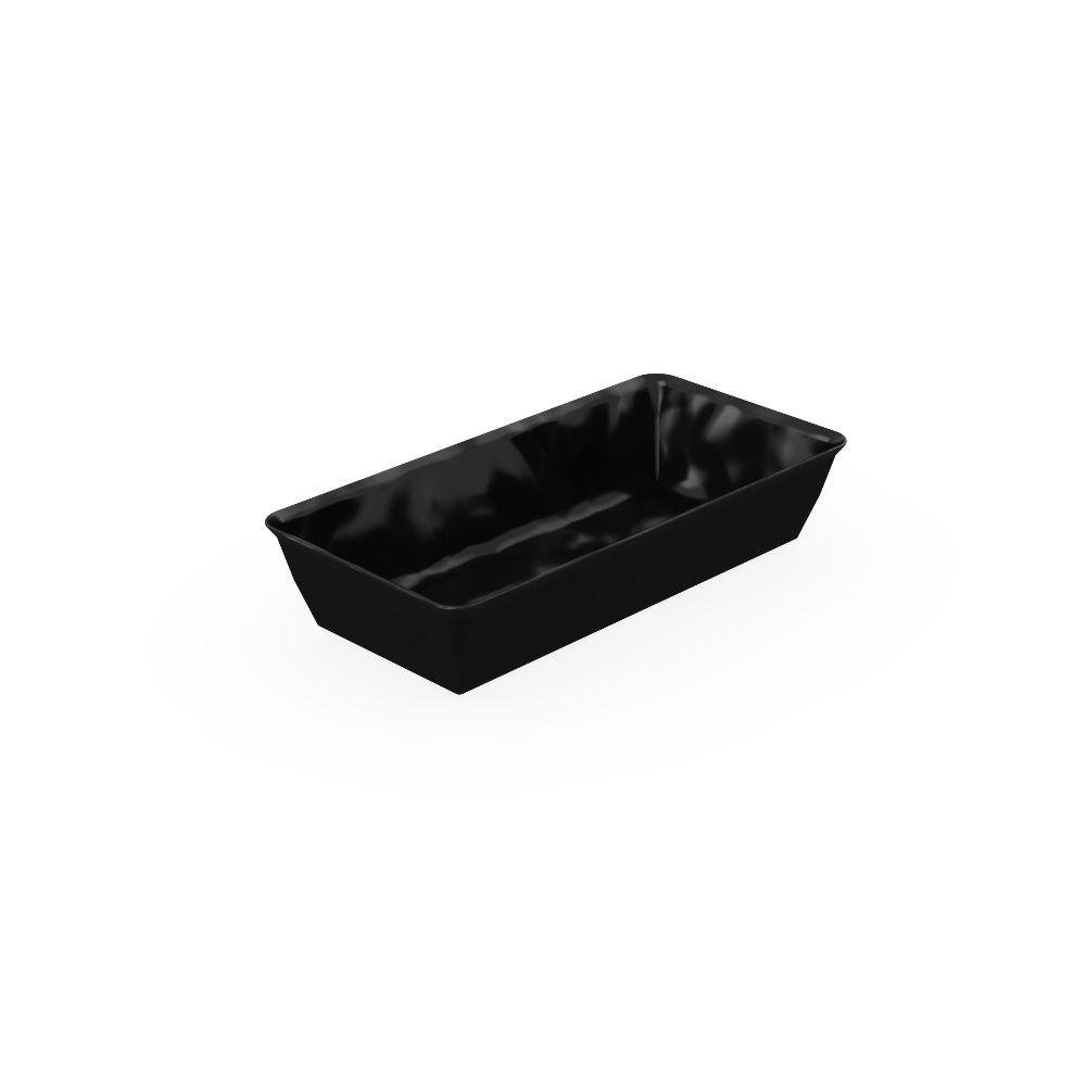 Mino Black Melamine Deep Crock 280x140x60mm - Butcher Shop Display Presentation Crock