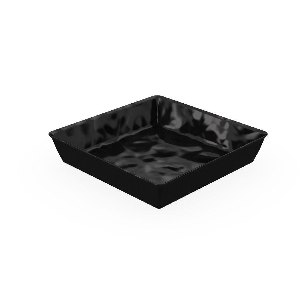 Mino Black Melamine Deep Crock 280x280x60mm - Butcher Shop Display Crock