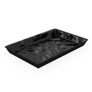 Mino Black Melamine Tray 420x280x30mm - Large Butcher Shop Display Presentation Tray