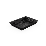 Mino Black Melamine Tray 280x210x30mm - Butcher Shop Display Presentation Tray