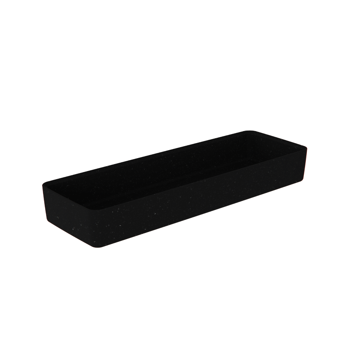 Kata Speckled Black Melamine Crock 175x520x70mm 4200ml - Butcher Shop Display Tray