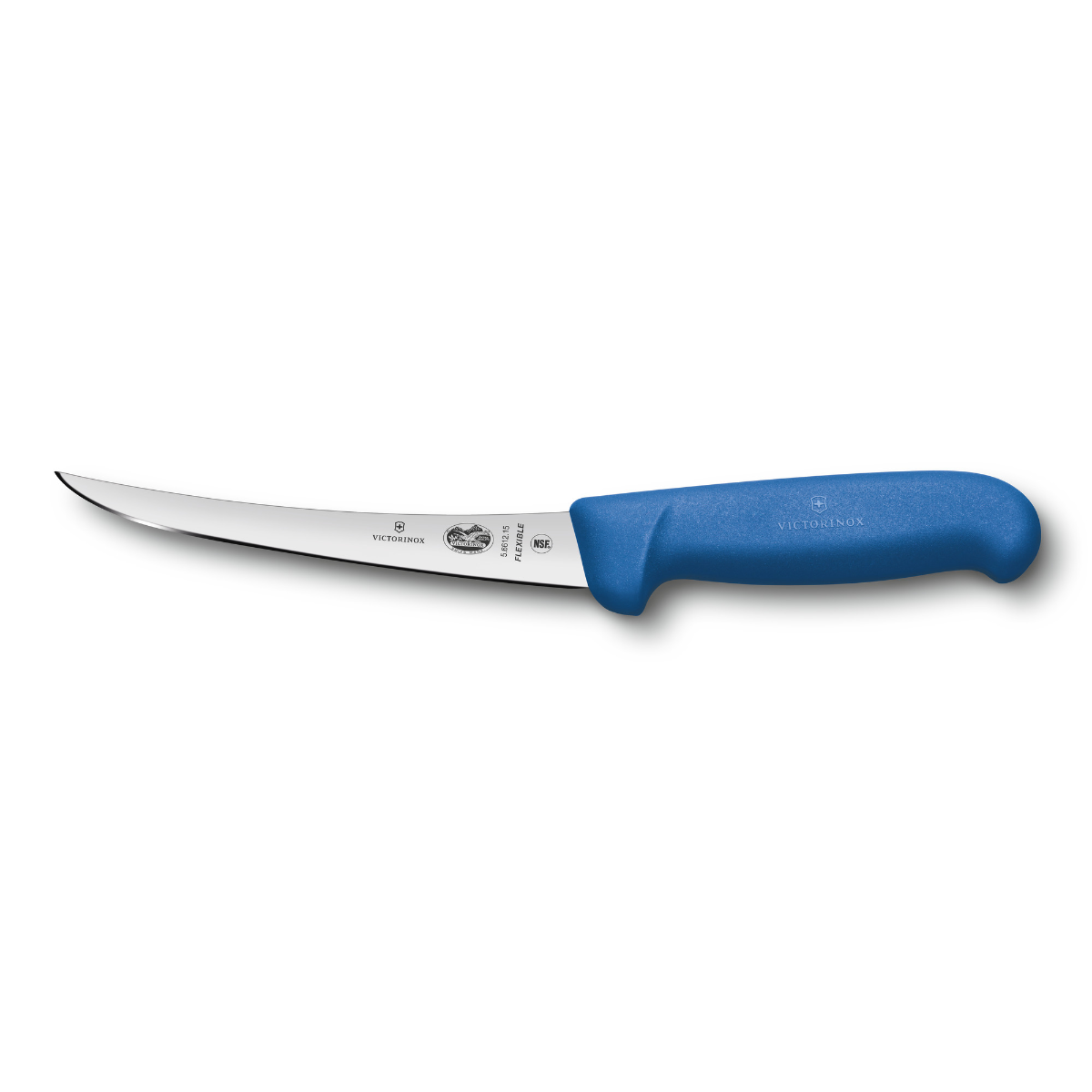 Victorinox 5 Inch Curved Flexible Boning Knife Blue Handle - Professional Butcher Boning Knife