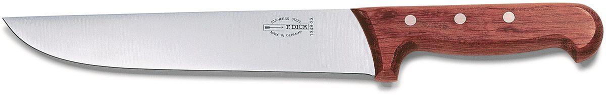 F Dick Wooden 3 Knife Set Side View - Professional Kitchen Knife Set with Block