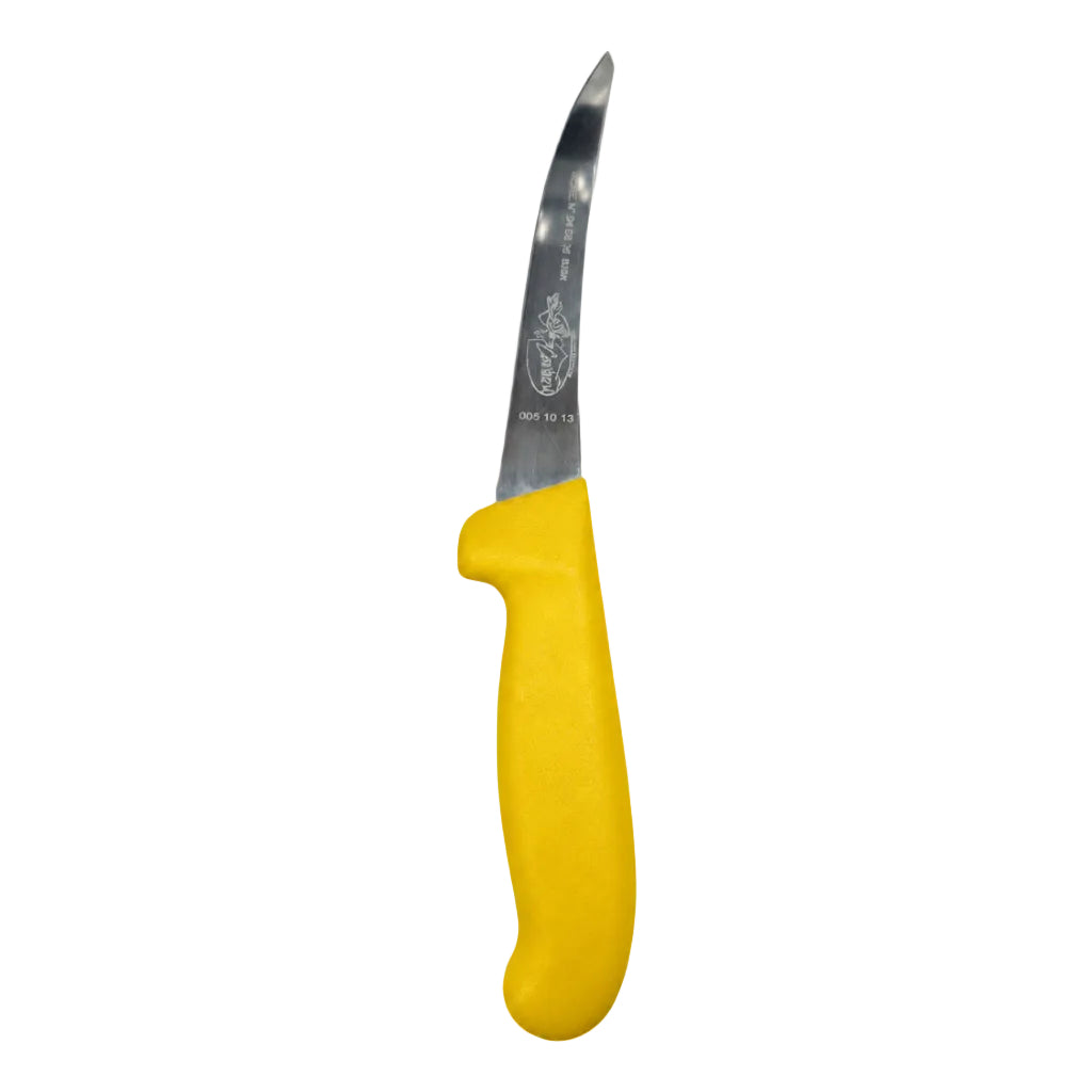Refurbished Caribou Semi Rigid Curved Boning Knife 13cm - Professional Butcher Knife