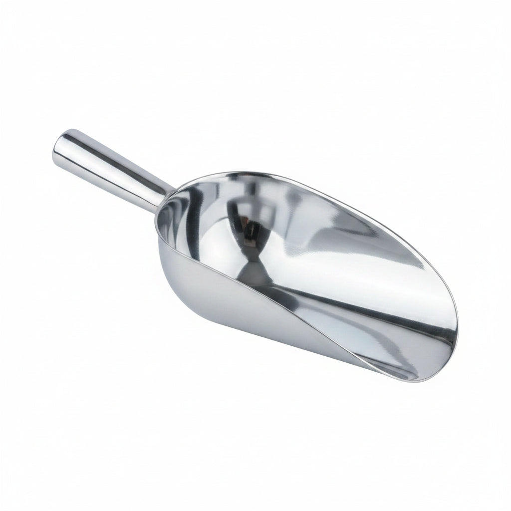 680g 24oz Steel Butchers Scoop - Heavy Duty Stainless Steel Meat Scoop for Butcher Shop