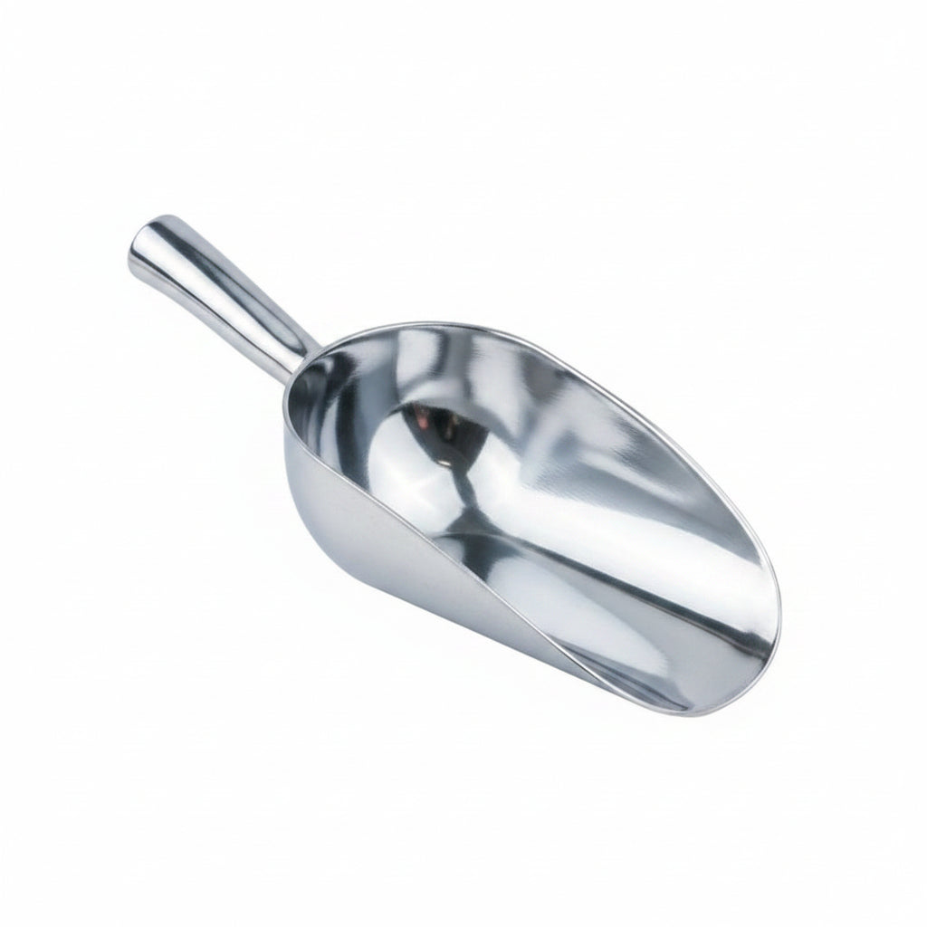 340g 12oz Steel Butchers Scoop - Heavy Duty Stainless Steel Meat Scoop for Butcher Shop