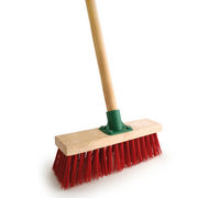11" Red Wooden Handle PVC Brush