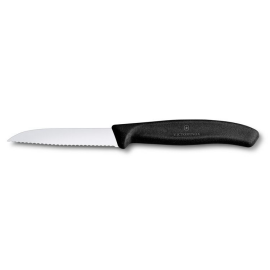 Victorinox 3" - Paring Knife Straight Blade Serrated Edge - Black