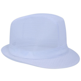 White Nylon Trilby Hat