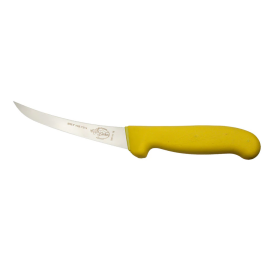 Refurbished Caribou Boning Knife Semi-Rigid Curved Blade 13cm (Yellow)