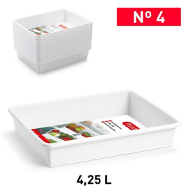 White No 4 Tray - 4.25L