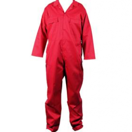 Premium Butcher Overall Red