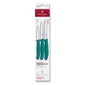 Victorinox - Swiss Classic 3Pc Paring Set - Black, Red, Green
