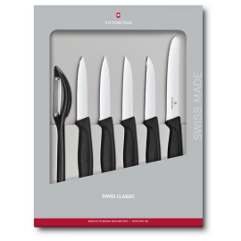 Victorinox - Swiss Classic - Paring Knife Set With Peeler - 6 Pcs