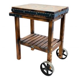Vintage Cutting Board & Cart