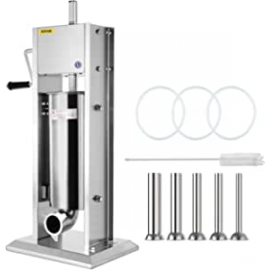 VEVOR Sausage Stuffer 5L/8Lbs with 5 Filling Nozzles 