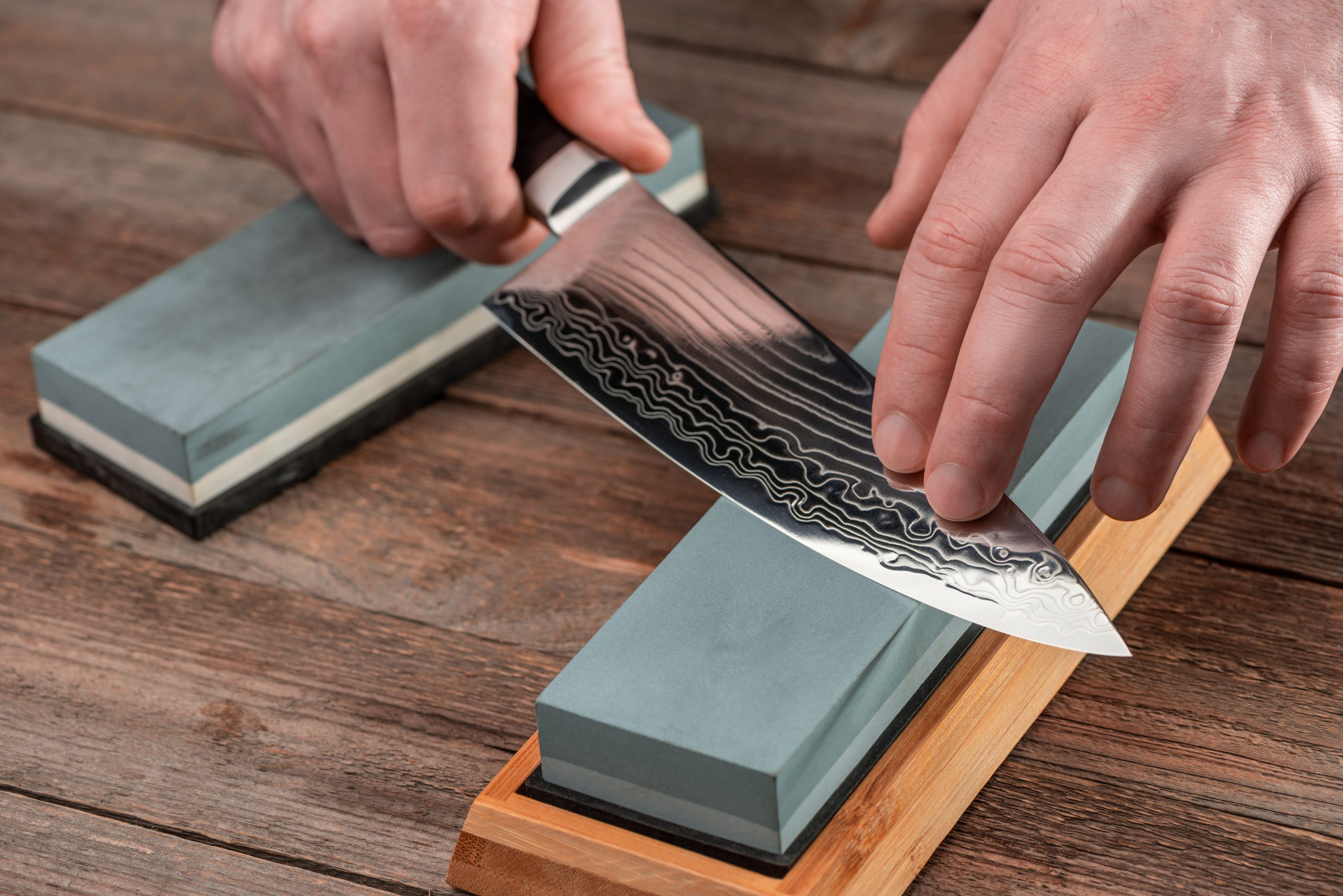 Sharpen a Knife using a Whetstone