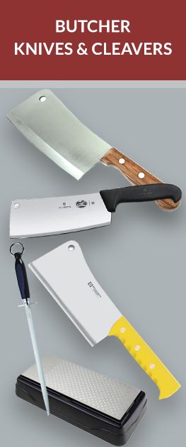 butcher knives and cleavers